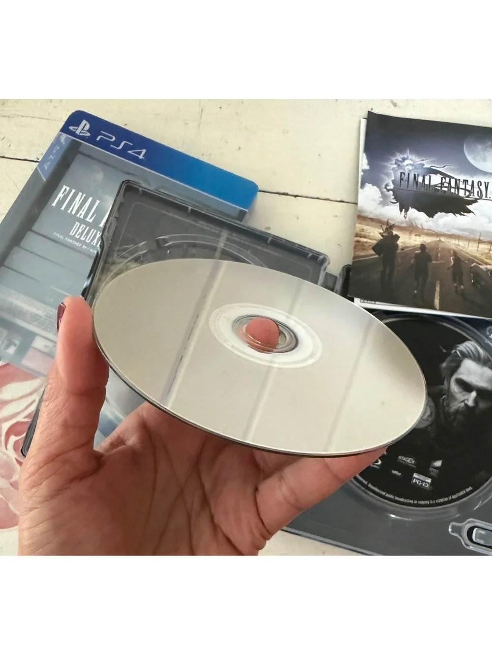 Final Fantasy XV Deluxe Edition PS4 Game with Steelbook Case and Bonus Content
